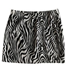 Zebra Mini Skirt